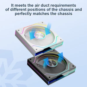 Computer Case Fan Ventoinha ARGB 4pin PWM CPU Cooling Fan 3pin 5v PC Gamer Case - Photo 1/15