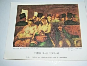 Museum Art Card Third Class Carriage  Printed by Barton-Cotton Inc of Baltimore - Bild 1 von 1