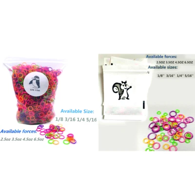 Dental Orthodontic Elastic Rubber Band Ties Colorful 2.5/3.5/4.5/6.5OZ 5000Pcs - Image 1 of 4