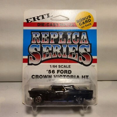 Réplica vintage ERTL 1/64 serie #1921 '56 Ford Crown Victoria HT - sin perforar Foto 1 de 2