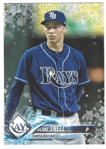 2018 Topps Holiday Metallic Snowflake Blake Snell #HMW21 - Rays