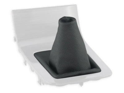 PARA VOLVO S80 II 2006-10 FUNDA PALANCA DE CAMBIOS CUERO & COSTURAS NEGRO - Imagen 1 de 4