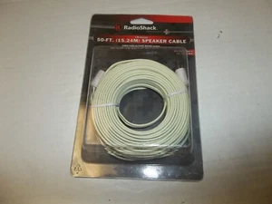 Speaker Cable 50-FT (15.24M) 18 Gauge Male to Male 42-2480 RadioShack NIP - Picture 1 of 2