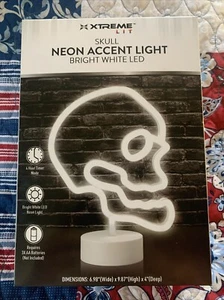 XTreme Skull Neon Accent Bright White Light LED- New In Box - Picture 1 of 7