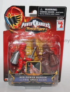 Paquete de 2 tarjetas Bandai Power Rangers Mystic Force Mini Ranger Rojo y Space Alien - Imagen 1 de 1