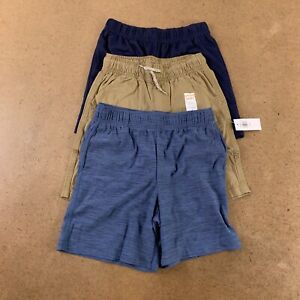 Boys Size 5 Old Navy Carter's Blue Jumping Beans Khaki 3 Pack Pull On Shorts NWT