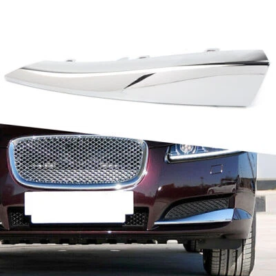 Left Front Side Grille Chrome Molding Trim Fit For Jaguar XF 2012-2015 2013 2014 Foto 1 de 4