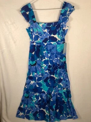 London Times льняной смеси ярусный макси платье завышенной талии размер 12 пляж сарафан - Изображение 1 из 4