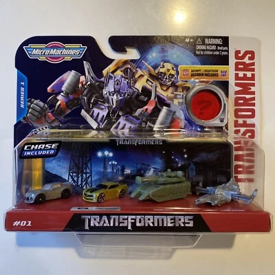 Micro Machines Transformers Series 1 w/ Bumblebee Gold chase - Image 1 of 3