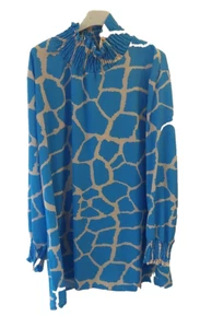 Italian Simple Blue Oversize Dress/Tunic Onesize BNWT Party Wedding Holiday - Picture 1 of 4