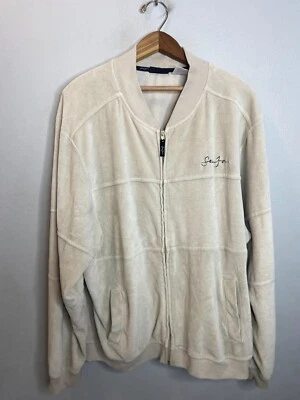 Chaqueta de terciopelo vintage Sean John 2000 de terciopelo para hombre talla XL cremallera B45 Foto 1 de 4