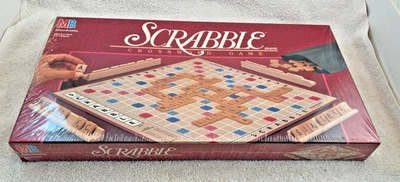 VTG 1989 Scrabble Crossword Board Game Milton Bradley New Sealed - Image 1 of 2