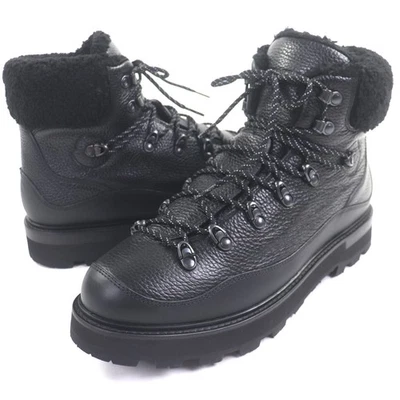 Pristine MONCLER Botas Cortas Peka Trek Cuero Negro Hombre 43 Foto 1 de 4