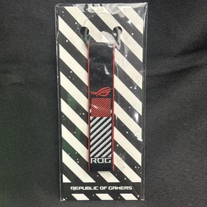 ✅ New Sealed Asus ROG Republic of Gamers Keychain Red Black Tag Fob - Picture 1 of 3