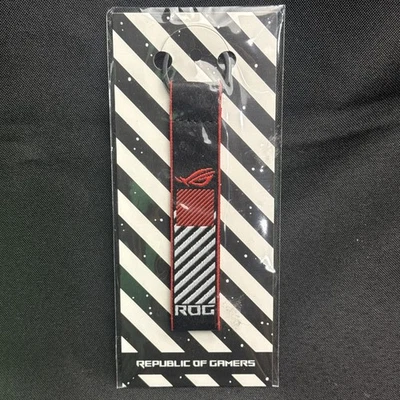 ✅ New Sealed Asus ROG Republic of Gamers Keychain Red Black Tag Fob - Image 1 of 3