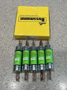 (5) Cooper Bussmann FRN-R-80 (5 PACK) NEW IN BOX Fusetron Fuse 250V 80 Amp - Picture 1 of 4