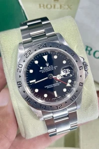 rolex explorer ii - black dial - Stainless- Model 16570- Box & Papers - Picture 1 of 15