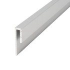 Outwater 1/8" Clear Anodized Alum J Channel Cap Moulding - Size Options