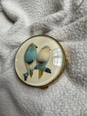 POUDRIER ANCIEN ~ Birds Of A Feather ~ Miref France - Photo 1/4