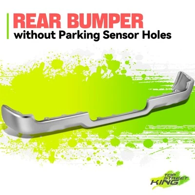 Chrome Rear Bumper Face Bar w/o Sensor Hole w/ Dual Exhaust for Ram 1500 19-24 - Image 1 of 4