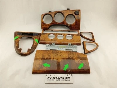   Jaguar XK8 XKR X100 Set Of Dashboard Wood Grain Trim Panels Dash 1997-2006 - Image 1 of 4