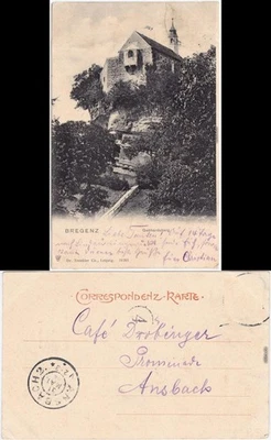 Ansichtskarte Bregenz Partie am Gebhardsberg 1902 - Bild 1 von 3