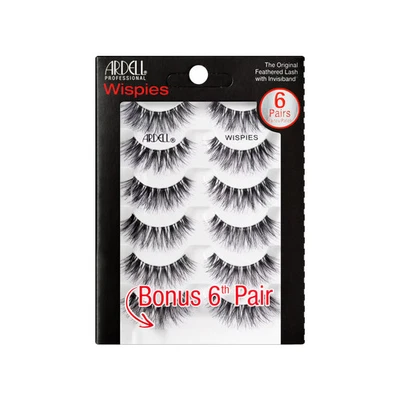 Ardell False Eyelashes, Wispies, 6 Pairs, Black - Image 1 of 4