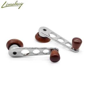 Classic Split Screen T1 / T2 68- Flat 4 Chrome / Rosewood Window Winders VW - Picture 1 of 1
