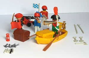 Playmobil 3480 - 4 Pirates With Boat Playmobil System Serie Pirates 1988 - Imagen 1 de 8