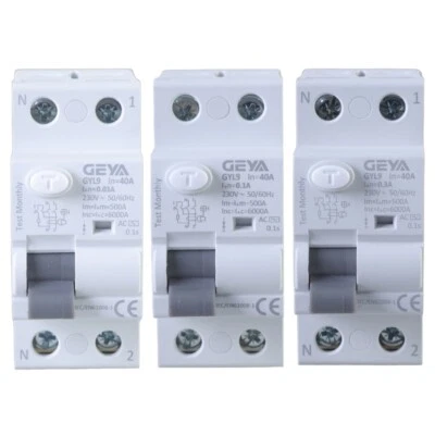 RCCB Auto Recloser Leakage Circuit Breaker 2P 40A 30/100/300mA Auto Recloser - Image 1 of 4