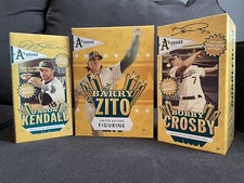 Oakland Athletics Bobblehead Lot Kendall, CrosbyAnd Barry Zito Figurine SGA 2005