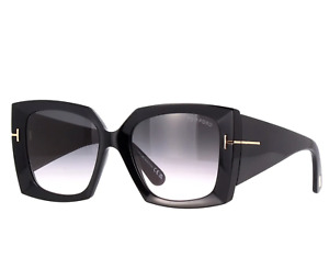 TOM FORD Jacquetta FT0921 01B Sunglasses Black Frame Gradient Smoke Lenses 54mm