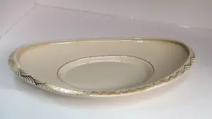 LENOX CUENCO VEGETAL OVALADO 1953-1988 CON DISEÑO TRENZADO DORADO - Imagen 1 de 14