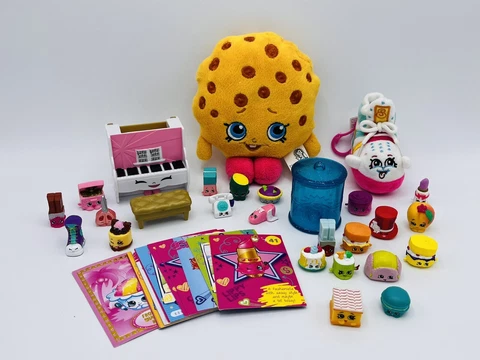 Shopkins Lot Plush Figures Piano Kooky Cookie Collectibles Cards Cover