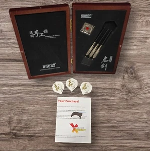 One80 Dart Set Luxus Handmade Tungsten Pfeile mit Holzbox NEU Premium Edition - Bild 1 von 4