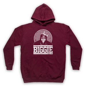 NOTORIOUS BIG BIGGIE TRIBUTE UNOFFICIAL RAP HIP HOP MC ADULTS UNISEX HOODIE - Picture 1 of 11