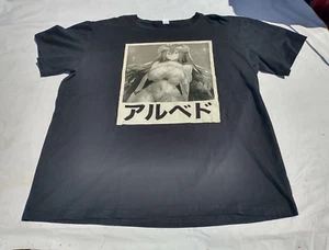 Overlord Anime Albedo GRAPHIC T Shirt Size L Black 100% Cotton - Picture 1 of 6
