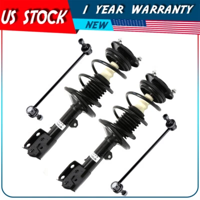 2009-2013 For Toyota For Corolla 1.8L Front Complete Struts Sway Bar End Links Foto 1 de 4