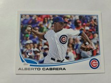 2013 Topps Baseball Card Alberto Cabrera 534 Rookie mini