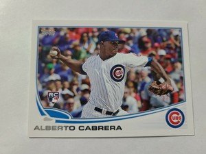 2013 Topps Baseball Card Alberto Cabrera 534 Rookie mini