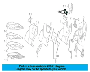 Mercedes-Benz SLK-Class/SLC-Class R172 Front Right Headrest Guide - Picture 1 of 5