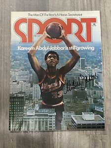 Kareem Abdul Jabbar Hand-Signed Autographed 1974 Sport Magazine JSA COA