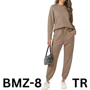 Cakulo 2 Piece Sets for Women 2024 Fall Outfits Matching Jogger Sweatpants Set L - Picture 1 of 8