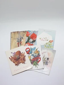 Antiguas postales de felicitación soviéticas, día de la mujer, 8 de marzo, conos, ardillas URSS - Imagen 1 de 12