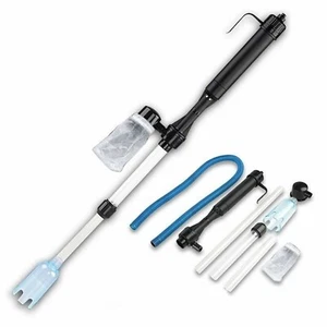 Aquarium Clean Vacuum Water Change Siphon Gravel Cleaner Fish Tank Pump Filter. - Picture 1 of 4
