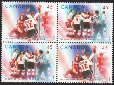 HOCKEY = HENDERSON WINNING GOAL SOVIET = Canada 1997 #1659-1660 MNH Block - Image 1 of 2