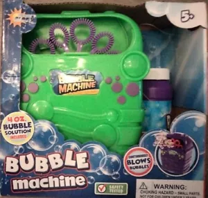 Bubble Machine Automatic Bubble Maker Summer Cooling Music Fan For Kid Outdoor - Picture 1 of 11