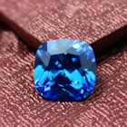 Coussin taille saphir bleu clair pierre précieuse à facettes carrées saphir gemme C68S