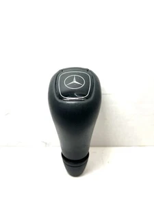 95-05 MERCEDES W164 W202 W210 E320 ML320 ML430 W163 LEATHER SHIFT KNOB OEM BLACK - Picture 1 of 8