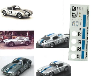 decals 1/43 Starter Ferrari 250 SWB Ecurie Francorchamps 1960 2 Ver Port Gratuit - Foto 1 di 1